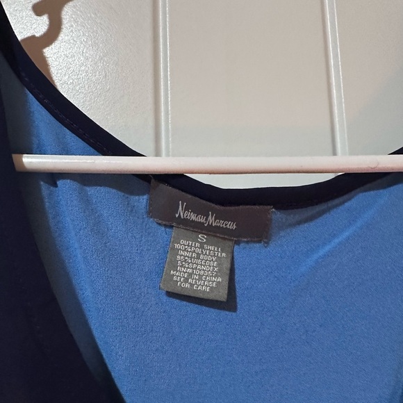 Neiman Marcus Blue Tank Top Classic Sleeveless Design - Picture 3 of 3